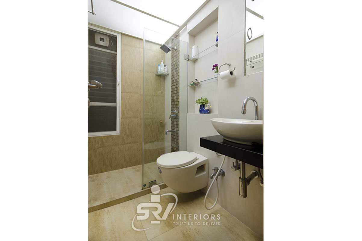 Bathroom design by SRV Interiors the interior designer mumbai